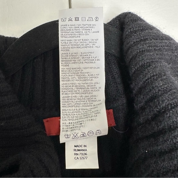 MAXMARA STUDIO OPEN CARDIGAN SZ S/M Black Women's elbow sleeves Sweater - Picture 6 of 11